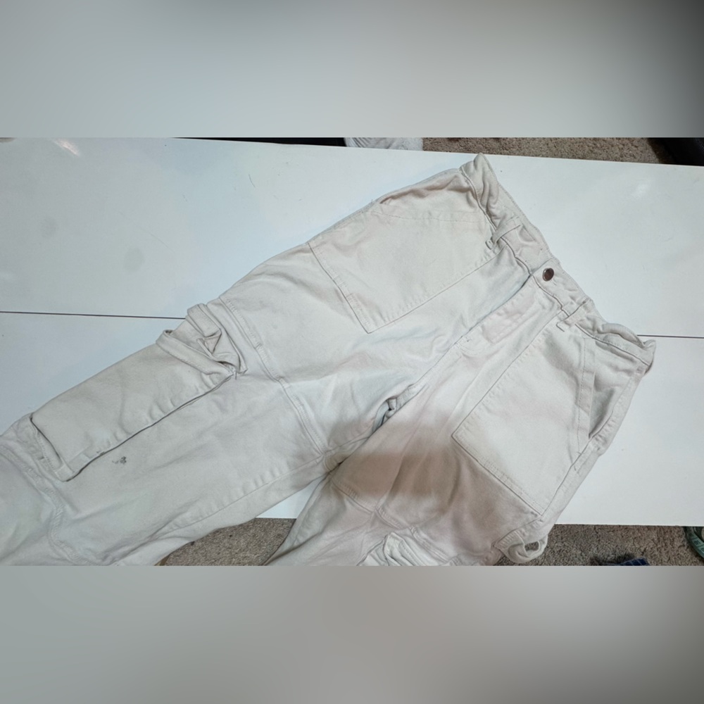 Source Unknown Cream Wide Leg Pants
